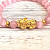 Pink Cat Eye Pixiu Bracelet