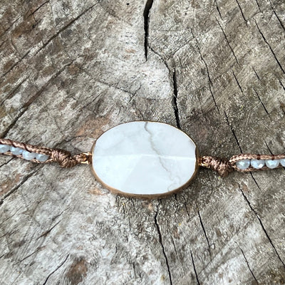 White Turquoise "Soothe Your Nerve" Bracelet