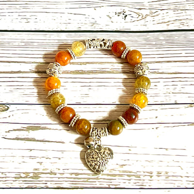 Color Therapy Yellow Agate Mood Enhancing Bracelet