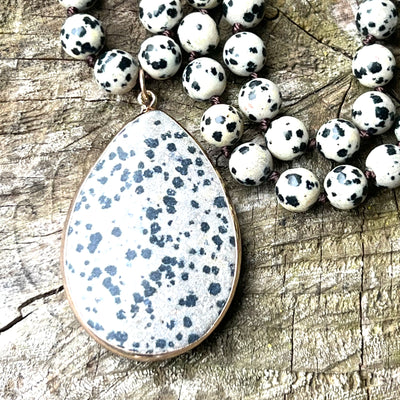 Dalmatian Jasper Love Of Life Necklace