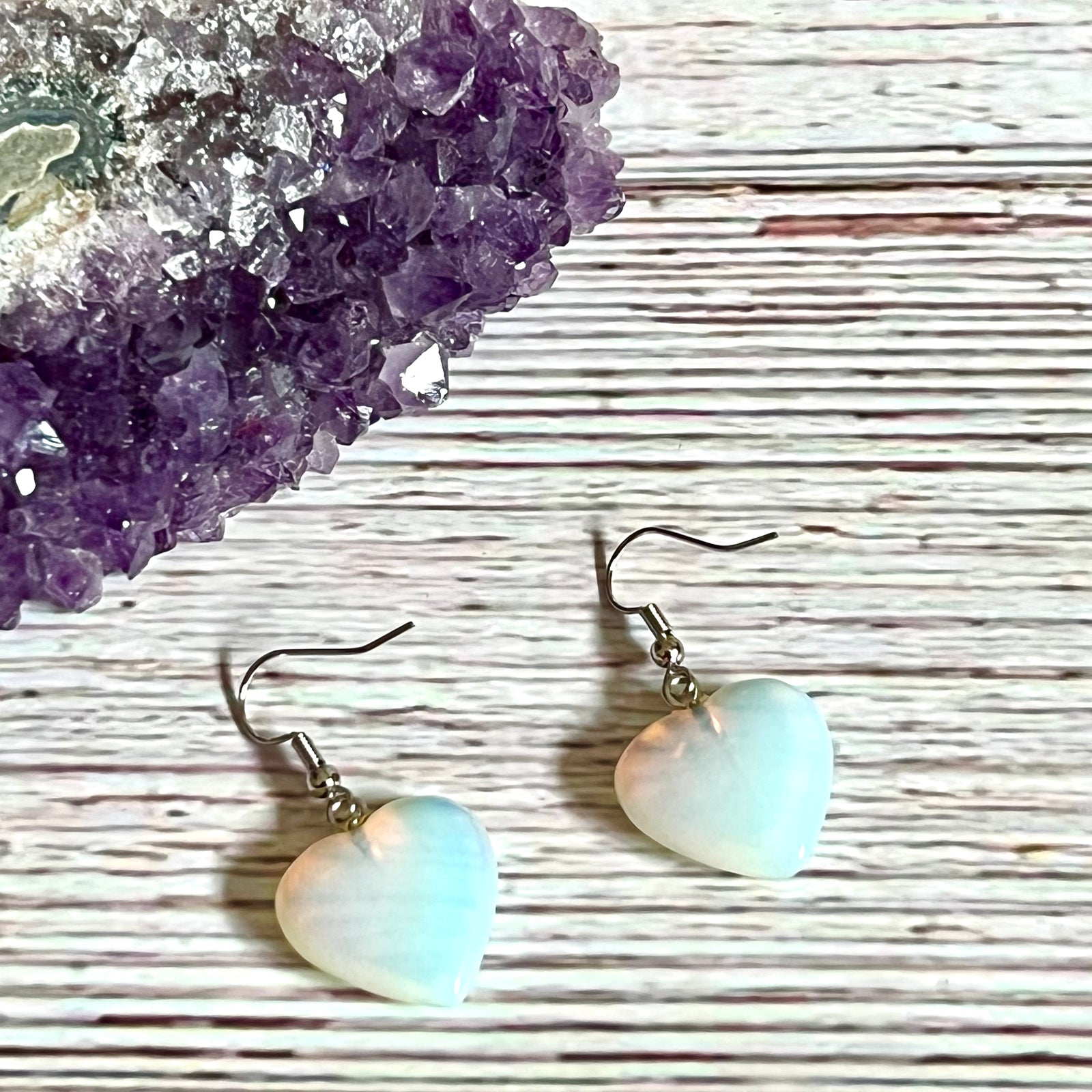 Opal Peace & Passion Love Earrings