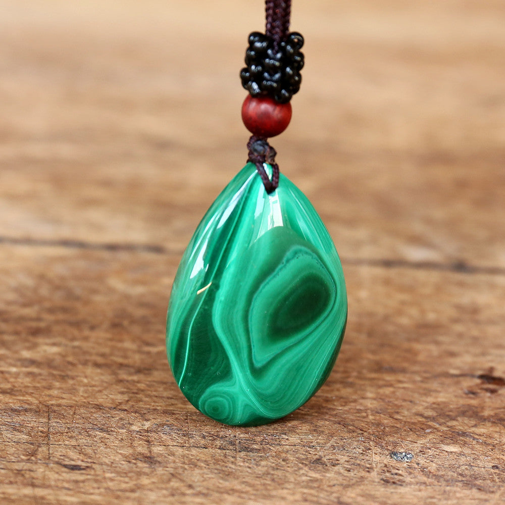 Malachite Restorative & Emotional Healing Pendant Necklace