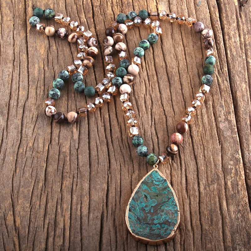 Ocean Jasper Box Necklace – Show and Tell – COLD FEET STUDIO