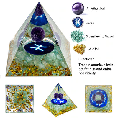 Your Zodiac Essence Crystal Pyramid