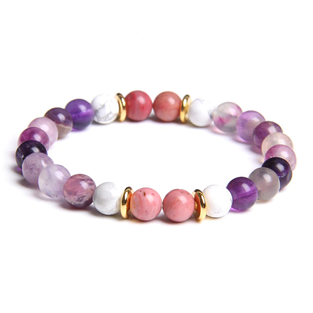 Purple Fluorite "Spiritual Safeguard" Bracelet