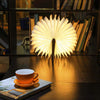 Wooden Magnetic Book LED Lamp