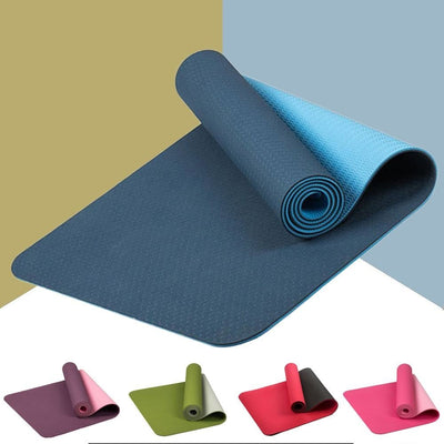 Df 111 Double Color Non-slip TPE Yoga Mat
