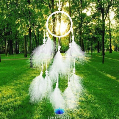 Df 110 Wind Chimes Handmade Indian Dream Catcher Net
