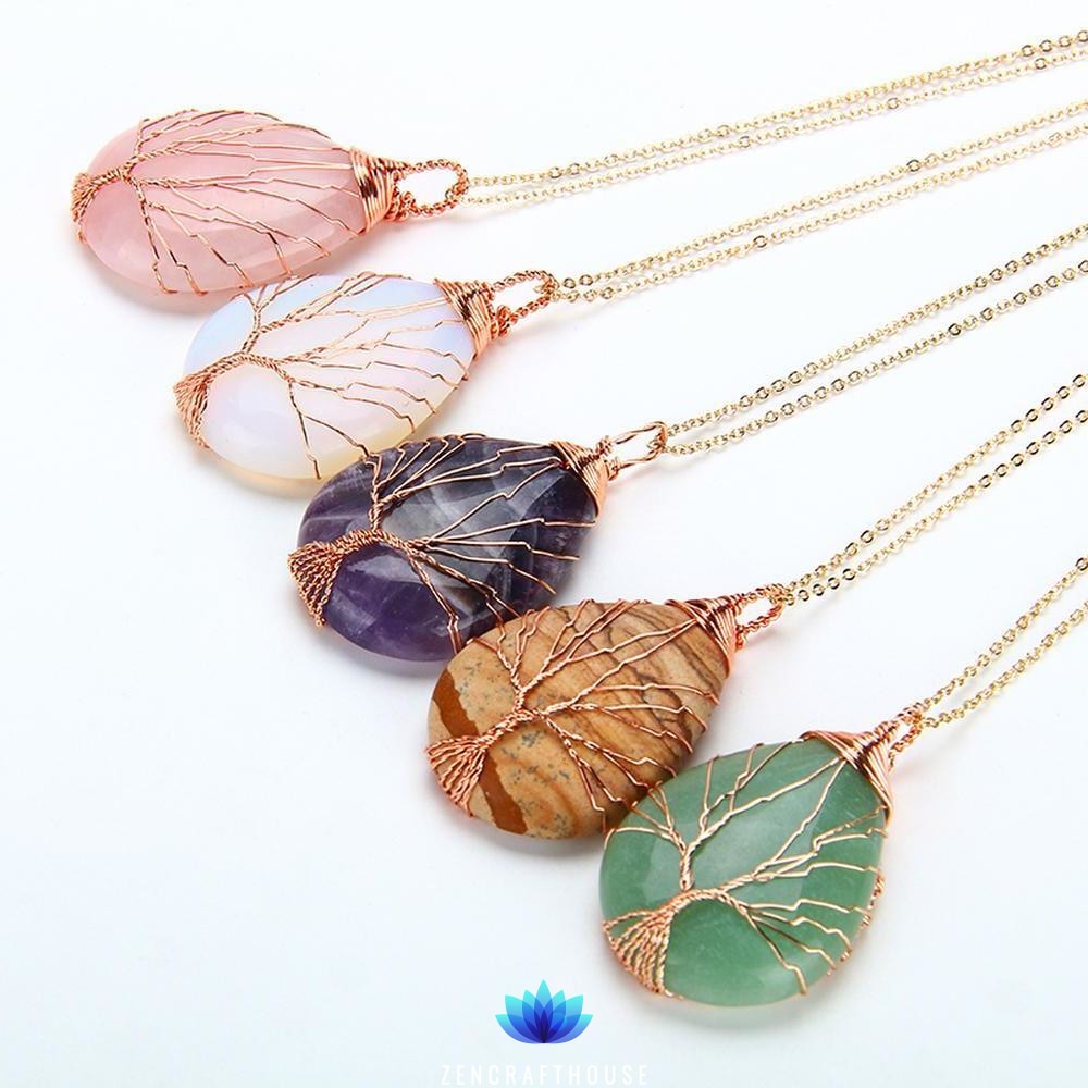 Tree of Life Copper Wire Necklace